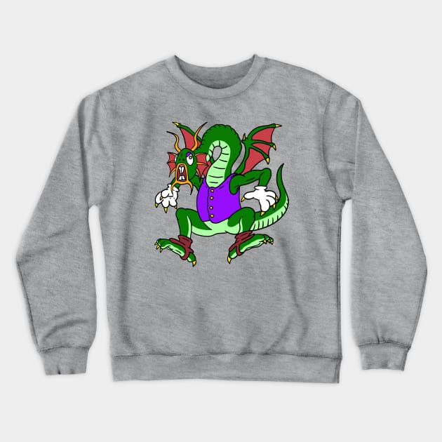 Cartoon Jabberwocky Crewneck Sweatshirt by SNK Kreatures